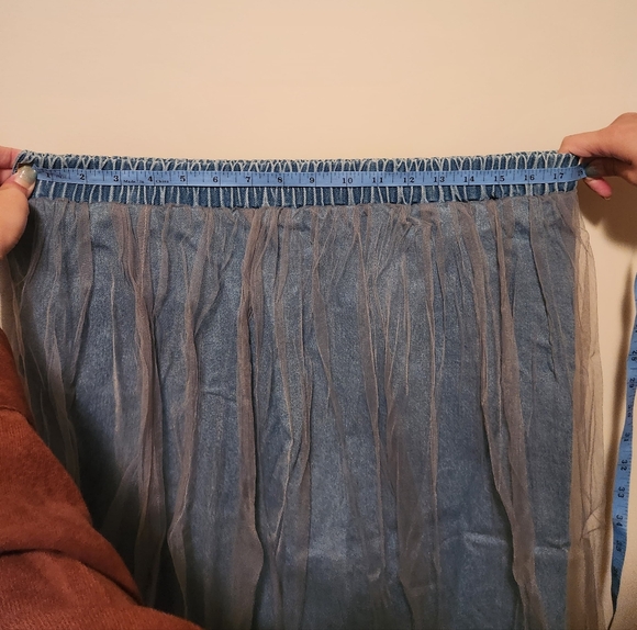 Denim lace skirt - Picture 5 of 5